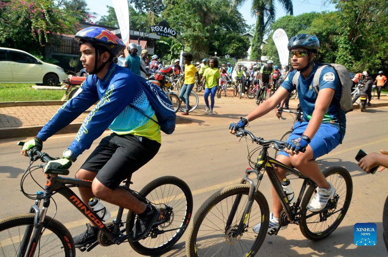 Shughuli ya kuendesha baiskeli kwa kuadhimisha Siku ya Afya ya Akili Duniani lafanyika Kampala, Uganda 