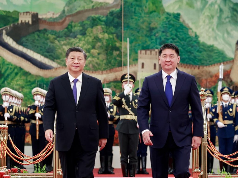 Rais Xi Jinping afanya mazungumzo na Rais wa Mongolia