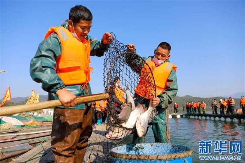 Uvuaji wa samaki katika majira ya baridi Wan’an, Jiangxi