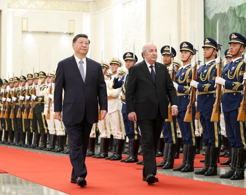 Rais Xi Jinping afanya mazungumzo na Rais wa Algeria Abdelmadjid Tebboune