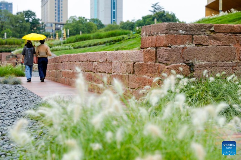 Bustani ya wazi ya mabaki ya kihistoria yafungua eneo jipya kwa ajili ya umma huko Chengdu, China