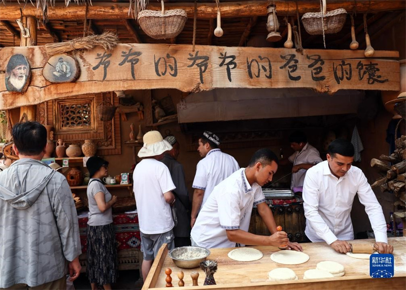 Mandhari ya Mji Mkongwe wa Kashgar wa Xinjiang, China