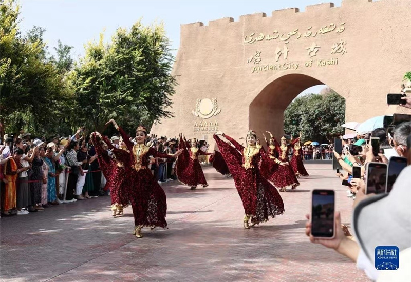 Mandhari ya Mji Mkongwe wa Kashgar wa Xinjiang, China