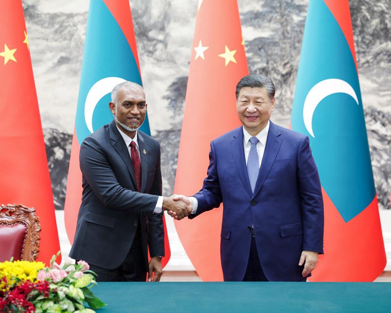 China na Maldives zapandisha hadhi ya uhusiano wao kwenye mazungumzo ya marais wa nchi hizo mbili