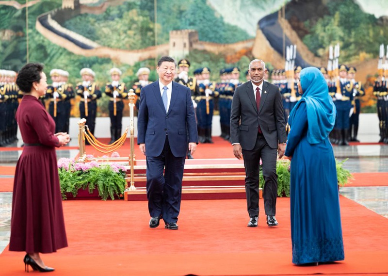 China na Maldives zapandisha hadhi ya uhusiano wao kwenye mazungumzo ya marais wa nchi hizo mbili