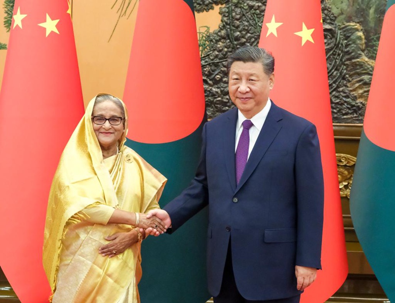 Xi Jinping akutana na Waziri Mkuu wa Bangladesh, uhusiano wa pande mbili wapandishwa hadhi