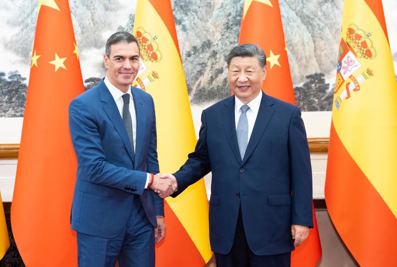 Rais Xi Jinping akutana na waziri mkuu wa Hispania Pedro Sanchez