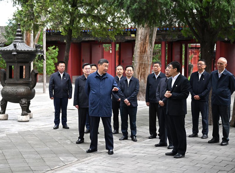 Xi Jinping akagua Mji Baoji wa Mkoa wa Shaanxi na Mji Tianshui wa Mkoa wa Gansu, China