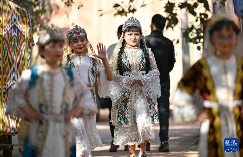 Kituo cha Kale kwenye Njia ya Hariri Chaonyesha Mtindo Mpya huko Tuyugou, Mkoa wa Xinjiang, China