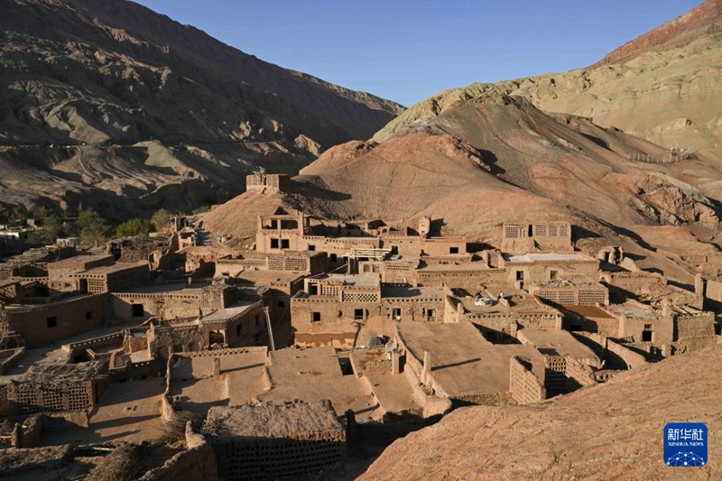 Kituo cha Kale kwenye Njia ya Hariri Chaonyesha Mtindo Mpya huko Tuyugou, Mkoa wa Xinjiang, China