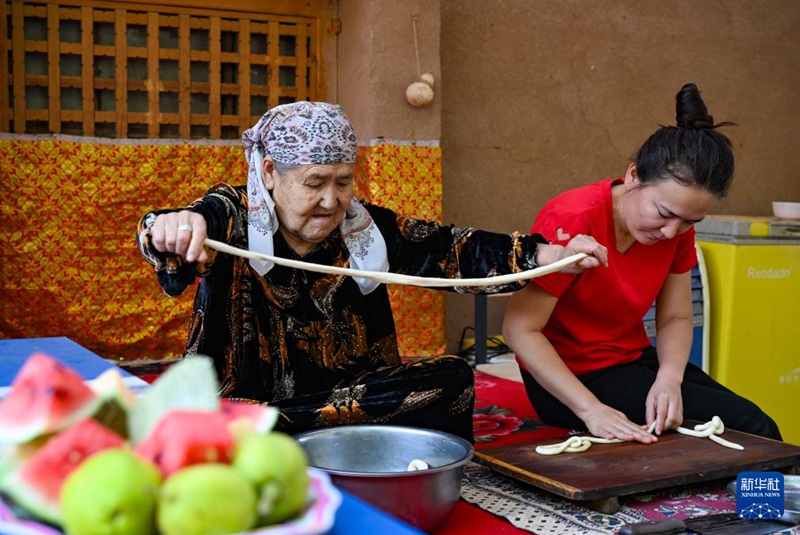 Kituo cha Kale kwenye Njia ya Hariri Chaonyesha Mtindo Mpya huko Tuyugou, Mkoa wa Xinjiang, China